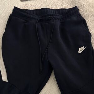 Nike Navy Joggers with White Accents